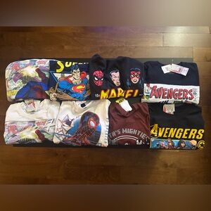 Lot of 8 Marvel Superhero Graphic Tees - Multicolor